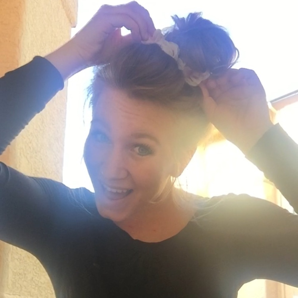 Flower Bun Ponytail